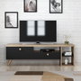 Hanah Home Parion Soporte de TV Negro y Roble